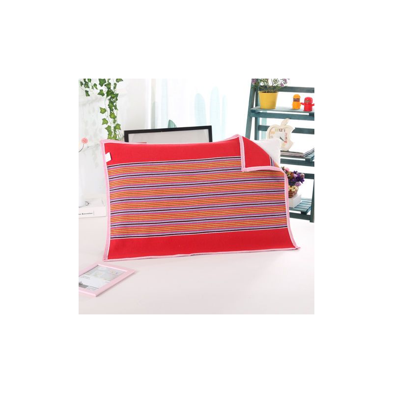 精品老粗布枕巾四季加厚大号枕头盖布夏季枕巾一只一对