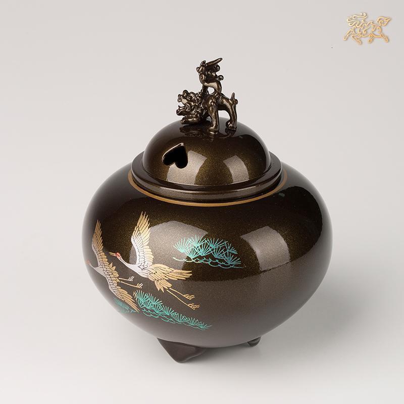 全铜摆件《高冈铜器之双鶴》铜工艺品家居饰品香炉_106