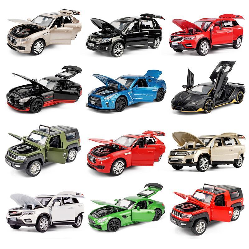 金属汽车模型仿真合金车模男孩儿童玩具车越野模型车卡威玩具大黄蜂