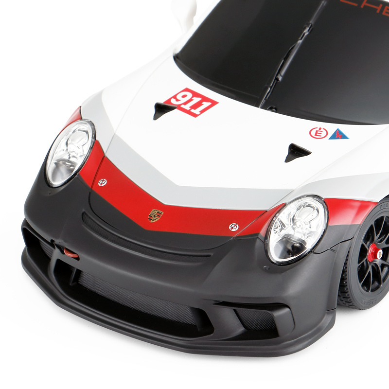 星辉(Rastar)1:18保时捷911 GT3 Cup遥控车儿童遥控赛车玩具59400白色