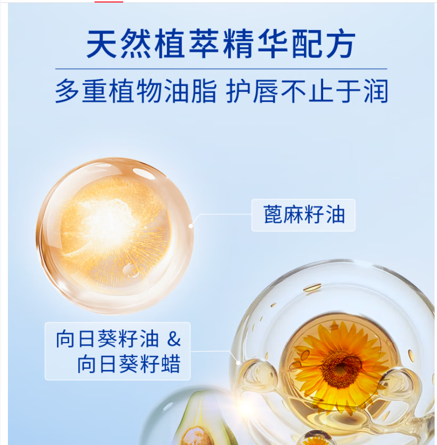 妮维雅(NIVEA)天然型润唇膏双支装4.8g*2男女适用滋润保湿打底礼物送女生..