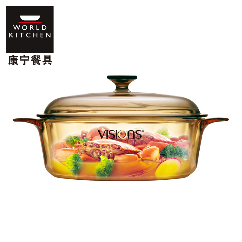 康宁(VISONS)锅具VS-32+触摸款电陶炉WKHS-2KB-T-SS 一锅一炉 2件套 通用套锅组不挑炉灶