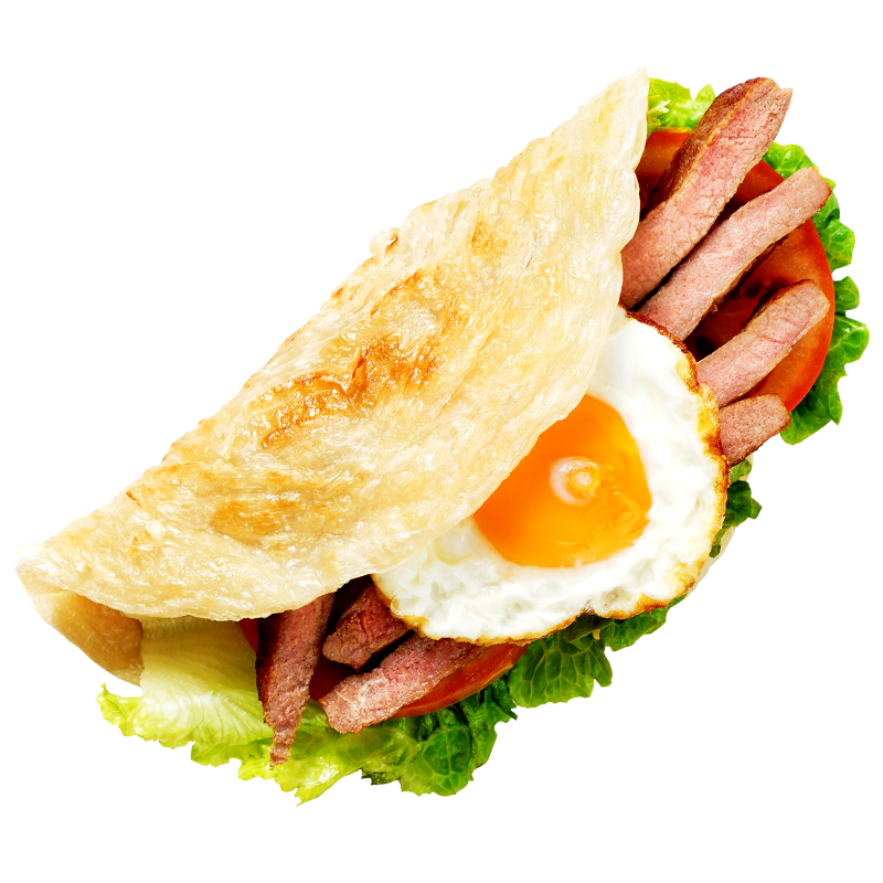 [大希地]原味手抓饼900g*2袋早餐半成正品煎饼(大希地西肴记包装混发)