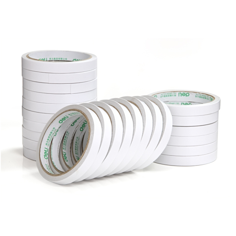 得力(deli)棉纸双面胶带 双面胶 30401 24卷/袋 3袋起订