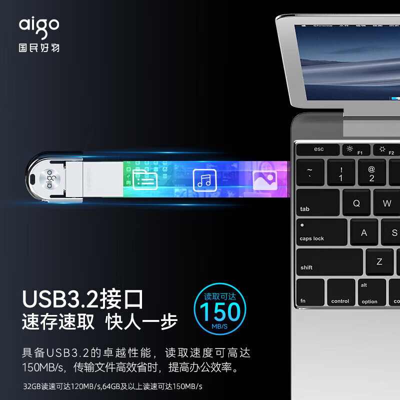 U盘 爱国者/Aigo U358 128g高清大图