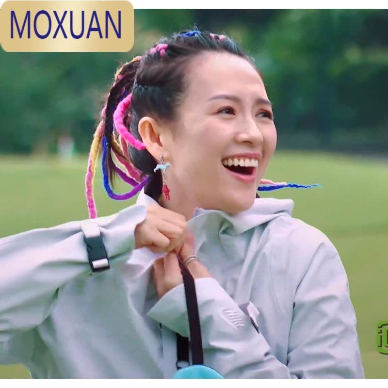 MOXUAN脏辫发绳女小脏脏辫彩绳儿童头绳藏辫男短编发器毡饰品配饰头饰图片