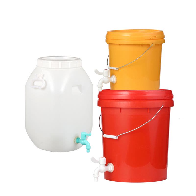油桶储水塑料桶带加厚25公斤升水桶水嘴酒桶开关洗手桶千克水龙头|30升方桶(带水龙头+赠生胶带)(新款)图片