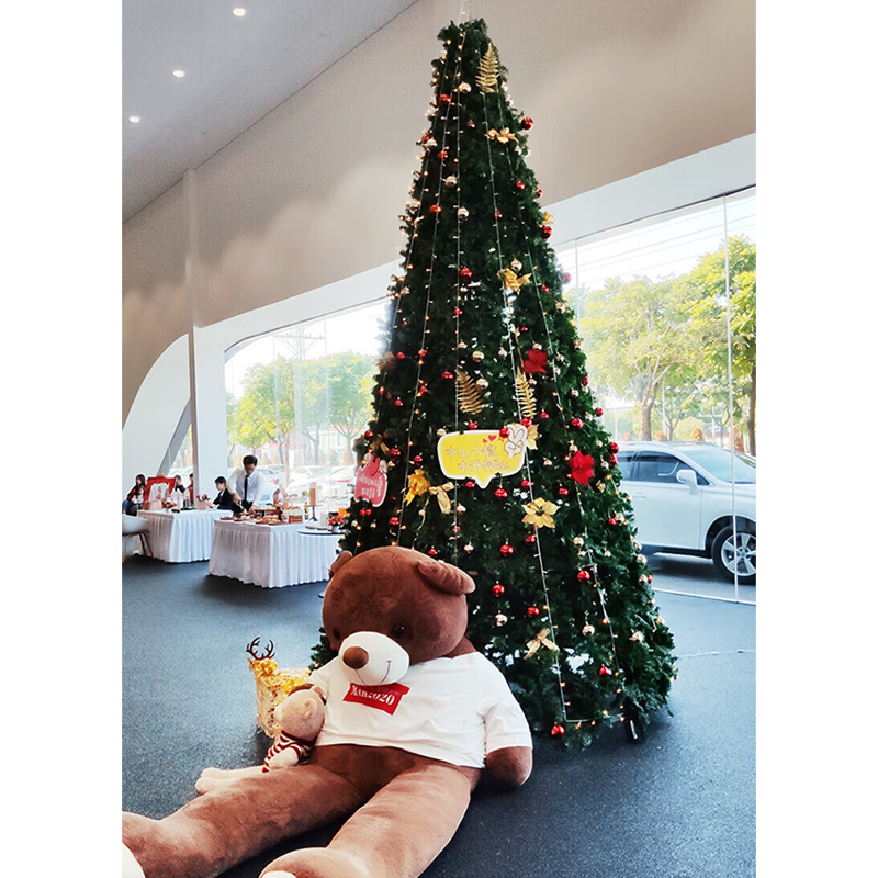 智美环球 圣诞节大型框架圣诞树 商场室外户外装饰品[3m高度户外款]高清大图