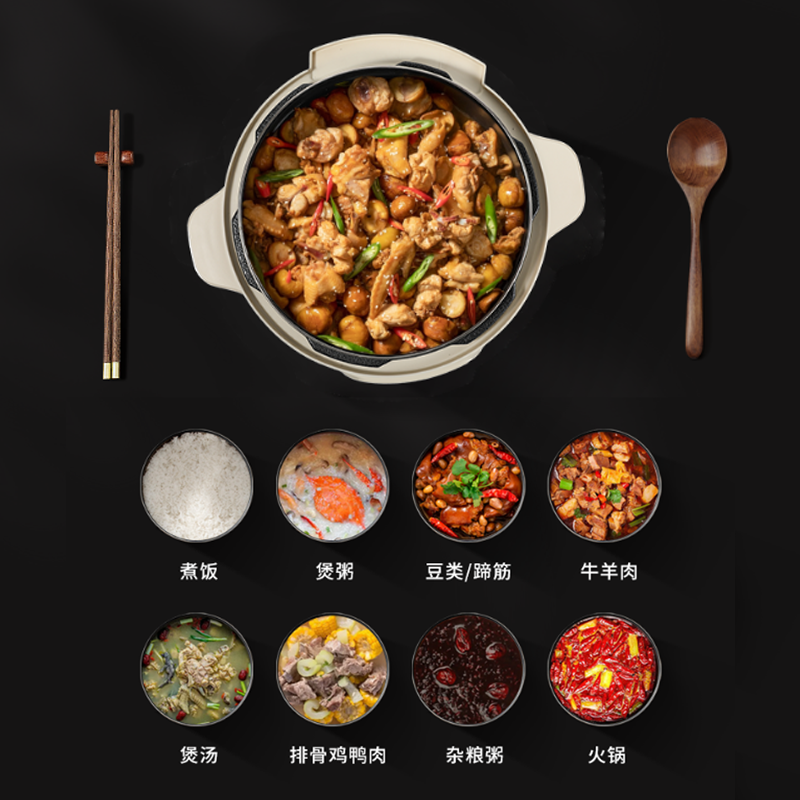 小画仙 电压力锅LYLG-5036E 5L高清大图