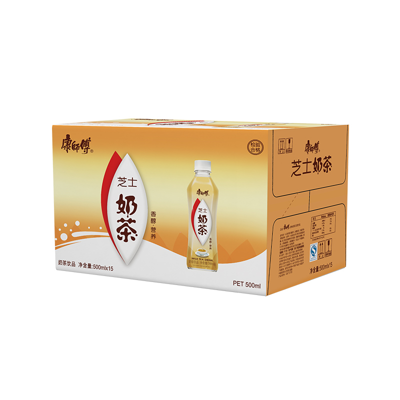 康师傅 芝士奶茶500ml*15瓶整箱装 茶饮品饮料