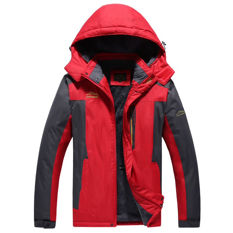 baluoshang冬季中年男士加绒加厚保暖外套冲风衣冬装中老年棉服防风衣