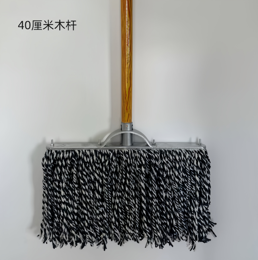 老式墩布棉线拖把 40cm宽+木杆