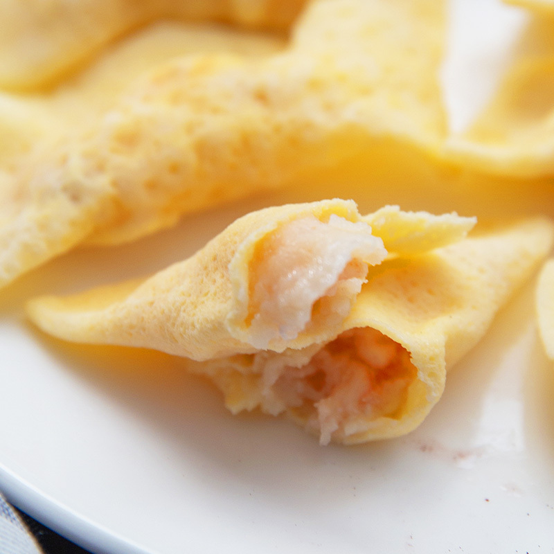 海天下手工虾仁蛋饺108g