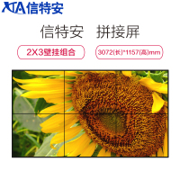 信特安 XTA460-4600HD 46英寸拼接屏 拼缝5.5mm (含拼接软件+壁挂支架+交钥匙工程)2X3方案显示器