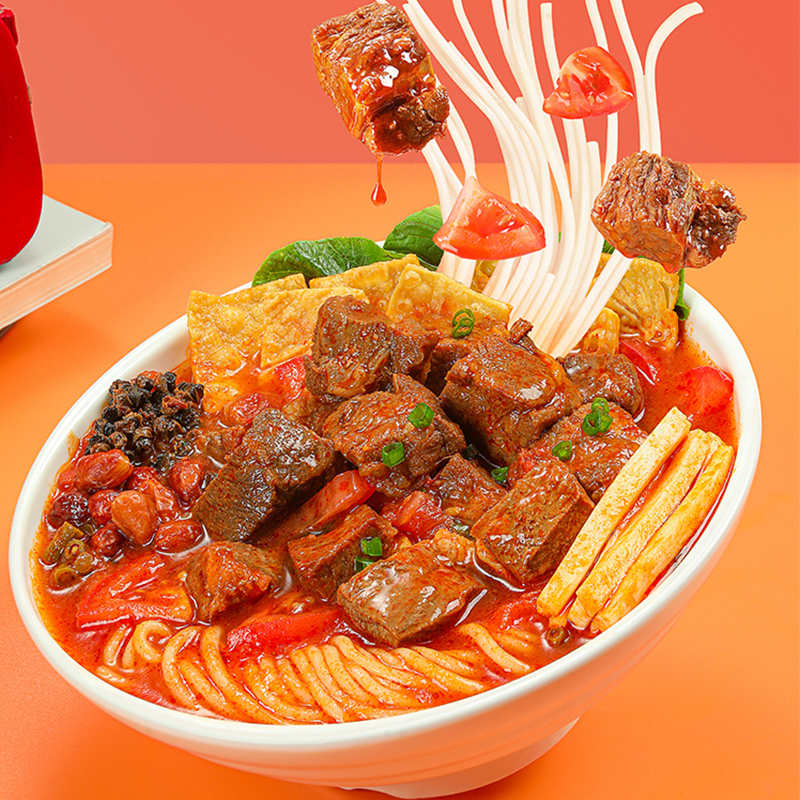 好欢螺番茄牛腩螺蛳粉385克*6袋礼盒装柳州特产酸辣米线速食方便面