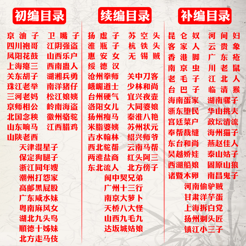 [正版]江湖百相丛谈·初编+续编+补编(共3册)解读中国不同地域文化江湖众生百相江湖丛谈江湖行当行话和内幕地方民俗文化高清大图