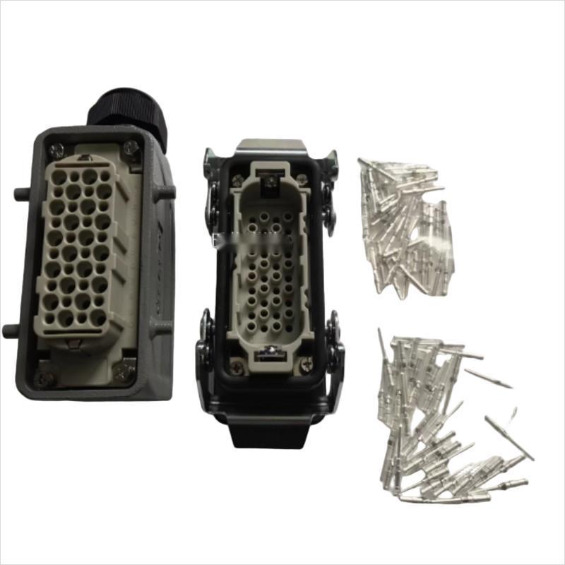 连接器 HDC-HMD17-MCYGC1058-YL-16-S5RB插座16WAA001-H50GC插孔组件 货期15天高清大图