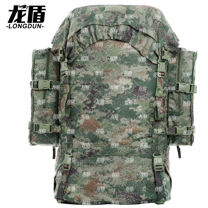 龙盾新式大背包生活背囊户外野营大容量被装携行背包85L丛林荒漠水墨纹