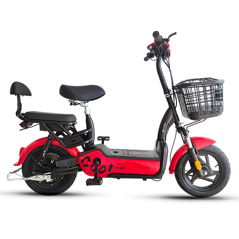 比德文新国标电动自行车迷你电动车小型电瓶车女士子母代步车可取