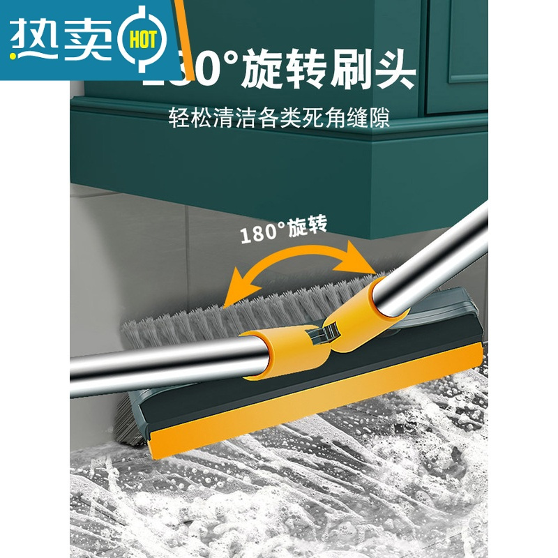 敬平升级款双面地缝刷浴室瓷砖墙角缝隙清洁刷无死角地板刷凹槽刷 升级款[双面刷毛白灰色]刷子