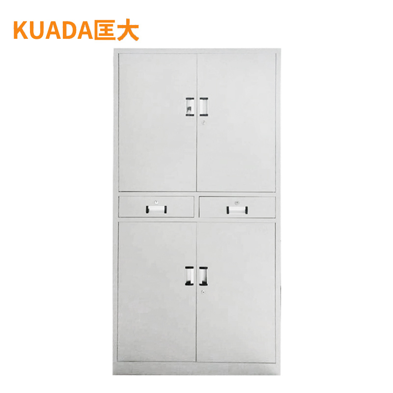 匡大 文件柜铁皮柜办公文件资料储存柜钢制 中二斗文件柜 KDT373
