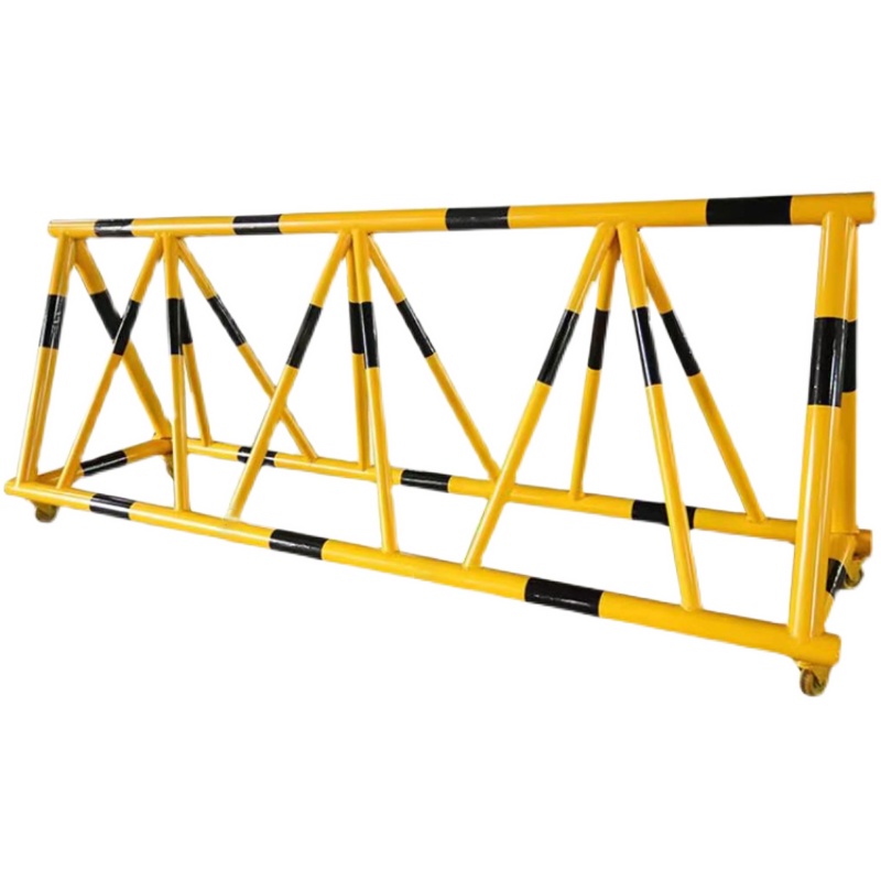 瑞丰杰滚轮式钢制栏杆移动护栏rjl02检查隔离栏参数