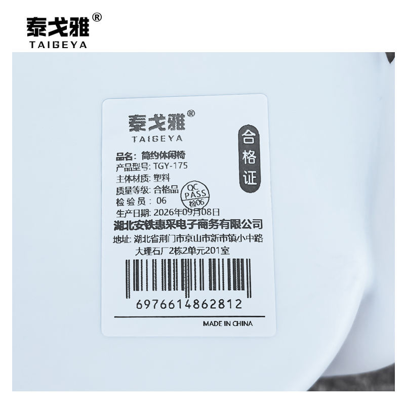 泰戈雅 简约休闲椅 TGY-175 把高清大图