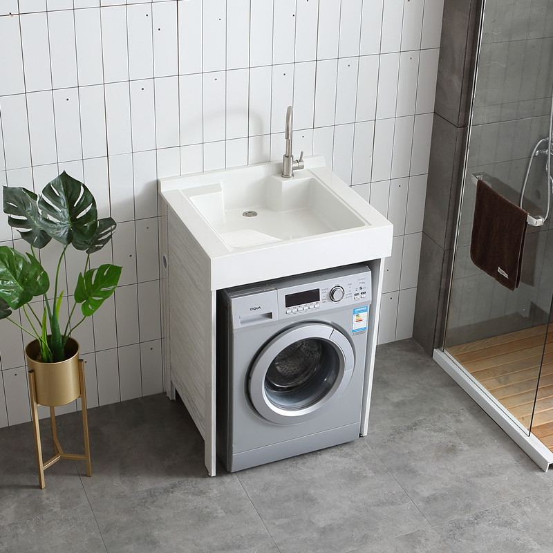 太空铝小户型阳台洗衣机闪电客一体柜滚筒洗衣机伴侣洗手洗脸盆柜组合
