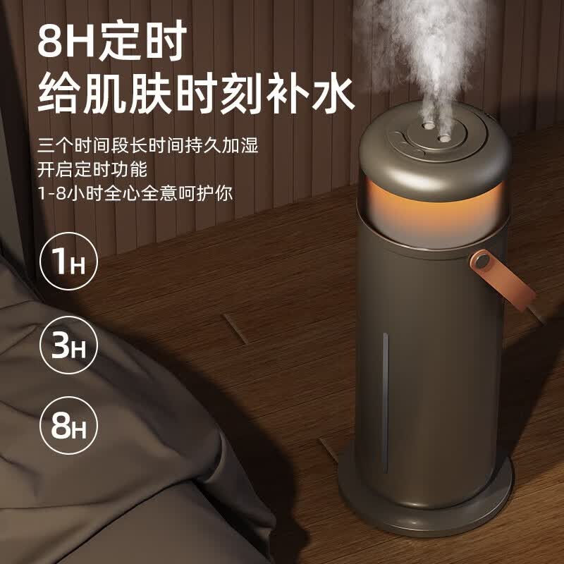 秋帝3.5L语音加湿器办公室桌面加湿器QD-CC98 灰色高清大图