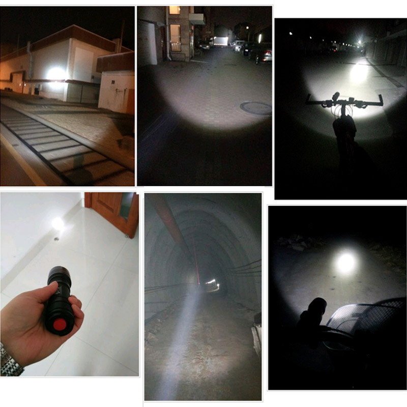 L6-R5 强光手电筒 远射LED充电式迷你随身骑行户外灯 单只装