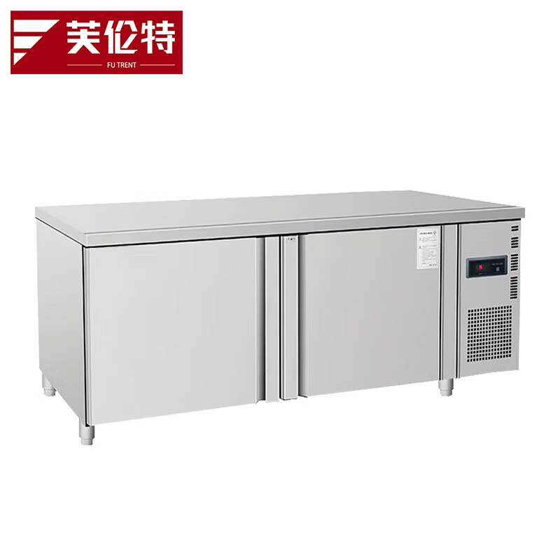 芙伦特商用风冷纯铜管冷藏冷冻双温工作台 厨房卧式操作台冰柜 厨房奶茶店设备风冷双温工作台 MBH-GT-SWGZT-FL