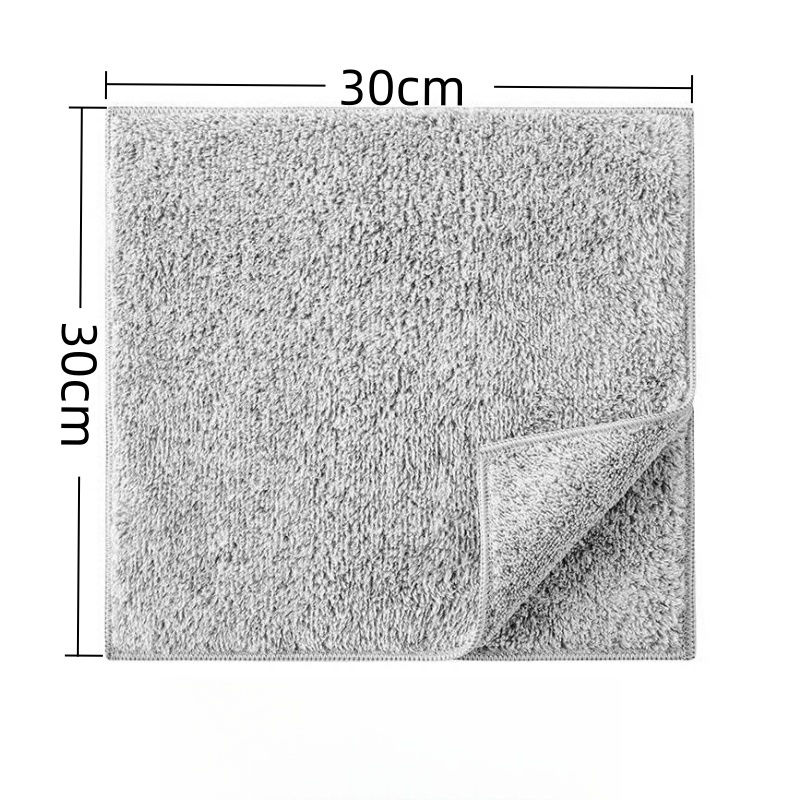 洁能尚 JNS0430 30*30cm 18g 5块/包 竹纤维清洁 抹布 (计价单位:包) 灰色高清大图