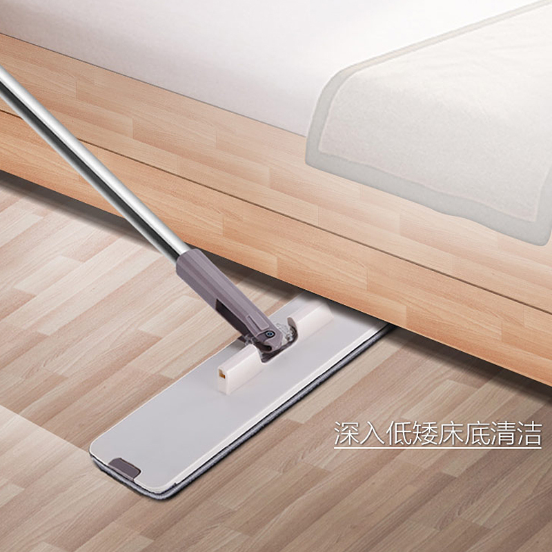 大卫 Z9自刷洗平板拖(标准版)米白色免手洗平板拖把清洁工具墩布干湿两用 单套高清大图