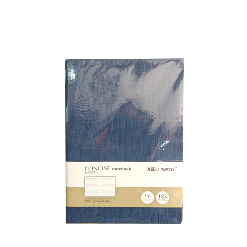 喜博18K布纹笔记本96页黑色外皮高清大图