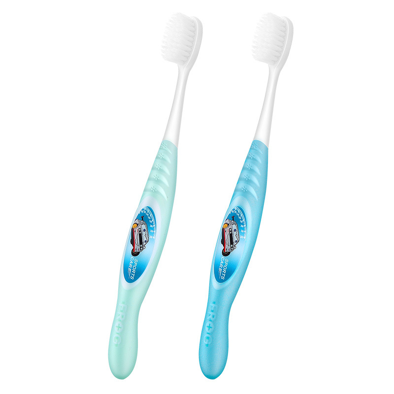 青蛙(FROG) 宝贝系列819牙刷套装 2-12岁儿童超细软毛 1支装*4板(颜色随机)高清大图