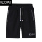 HLCOMAN男士休闲短裤外穿夏季薄款西装冰丝五分裤男中年宽松商务5分中裤