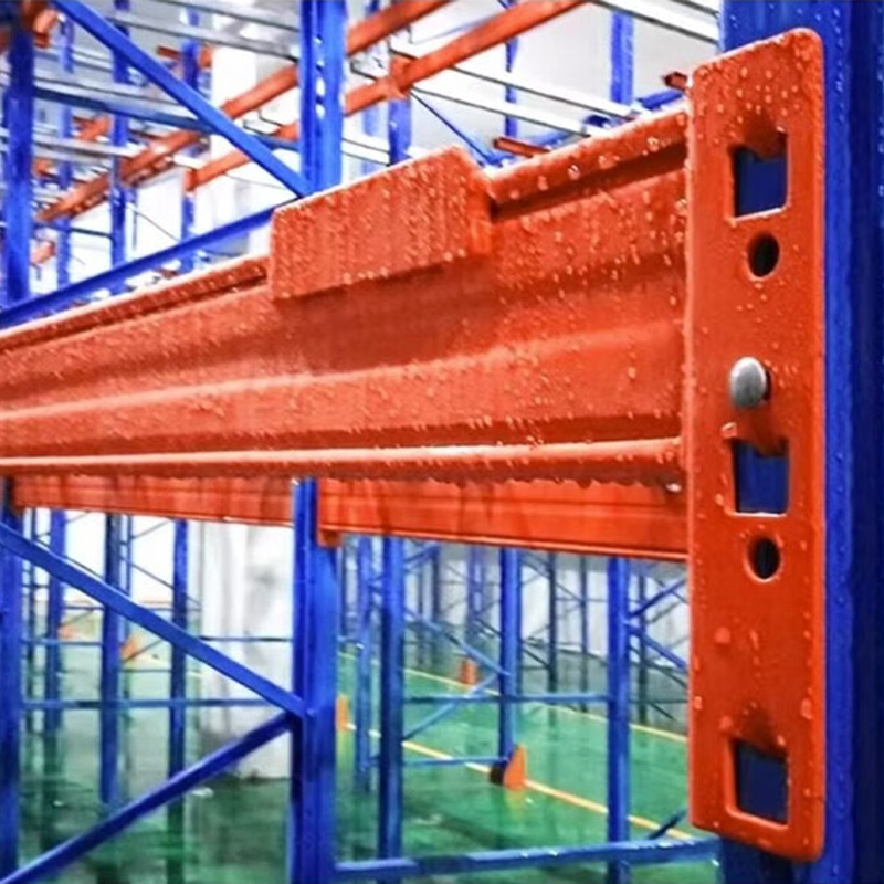 臻远 ZY4121418重型货架仓储高位货架单层称重3000kg 蓝橘色主架1层高清大图