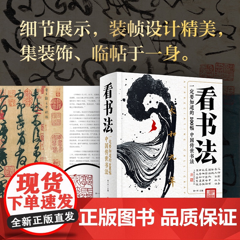 看书法 一定要知道的100幅中国传世书法 名家书法墨迹 王羲之快雪时晴贴王献之中秋帖王珣伯远帖 书法视觉盛宴 临帖范本高清大图
