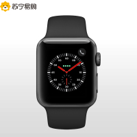 Apple Watch Series3 智能手表(GPS+蜂窝网络款 38毫米 深空灰色铝金属表壳 黑色运动型表带)