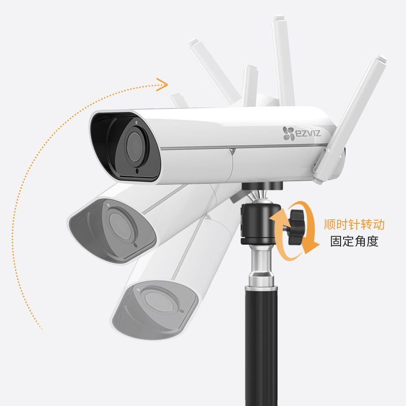 监控摄像头落地支架海康小米家萤石云展示移动临时安装三角三脚架a82