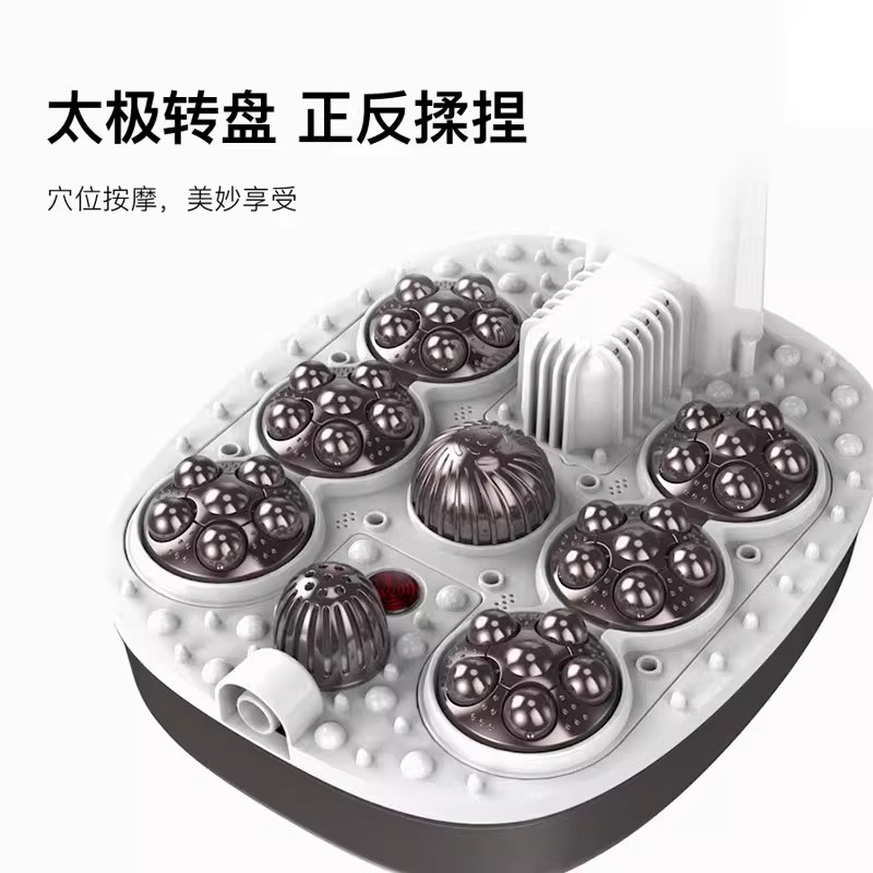 泰昌泡脚桶足浴盆全自动洗脚盆电动按摩加热恒温家用过小腿转盘按摩-滚轮按摩高清大图