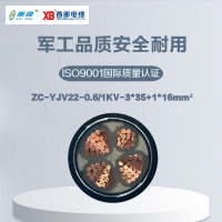 秦源牌 ZC-YJV22-0.6/1KV-3*35+1*16mm² 阻燃铜芯低压铠装电力电缆 元/米 定制商品 联系客服