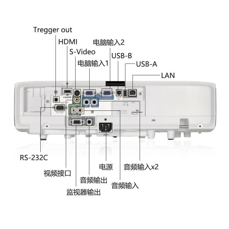 爱普生(EPSON)EB-C1020XN教学会议投影商务办公会议家用高清投影仪