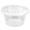 一次性餐盒PP塑料餐盒快餐外卖打包饭盒餐盒便当盒圆餐盒 500ml 450套