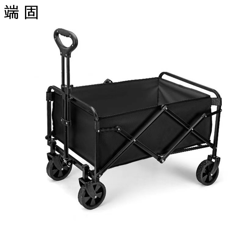 端固 手推车折叠车营地车露营车小号拖斗款5寸轮 TD5-71CM/个高清大图
