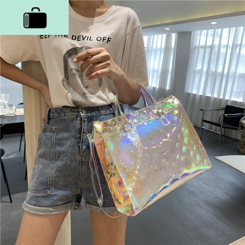 白格子炫彩小方包2020春夏新款女包英伦休闲单肩包简约托特手提包NEW LAKE 炫彩