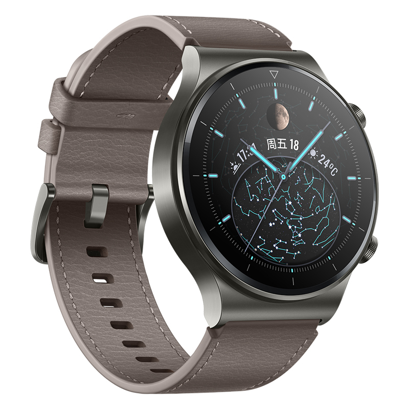 HUAWEI/华为 WATCH GT 2 Pro 智能手表 蓝宝石玻璃 两周续航 专业运动 心脏健康 双表带