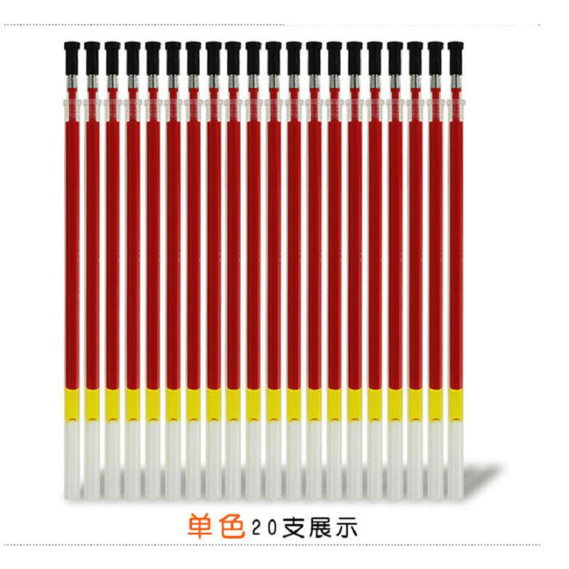 晨光(M&G)6100中性笔芯0.38mm 20支/盒 记账水笔替芯 半针管笔芯 笔芯 水性笔笔芯 黑色