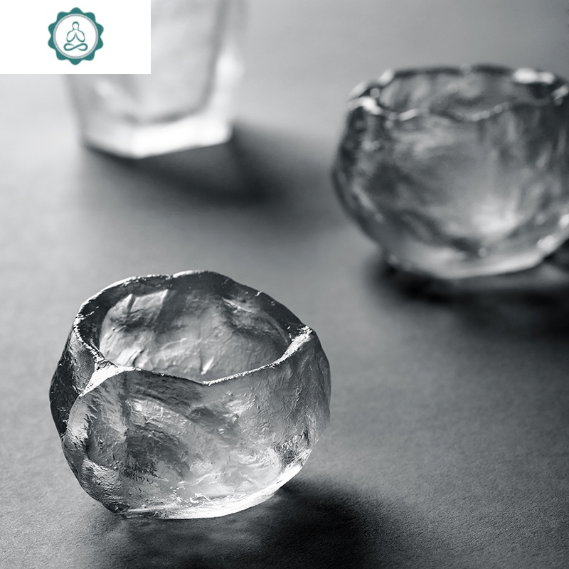 琉璃杯子功夫茶杯玻璃李子柒同款茶具主人杯古法冰冻烧琉璃杯单个 封