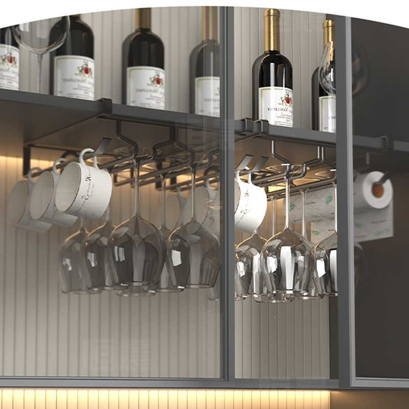 古达红酒杯架摆件家用免钉酒杯倒挂架酒柜高脚杯收纳悬挂橱柜下挂架子